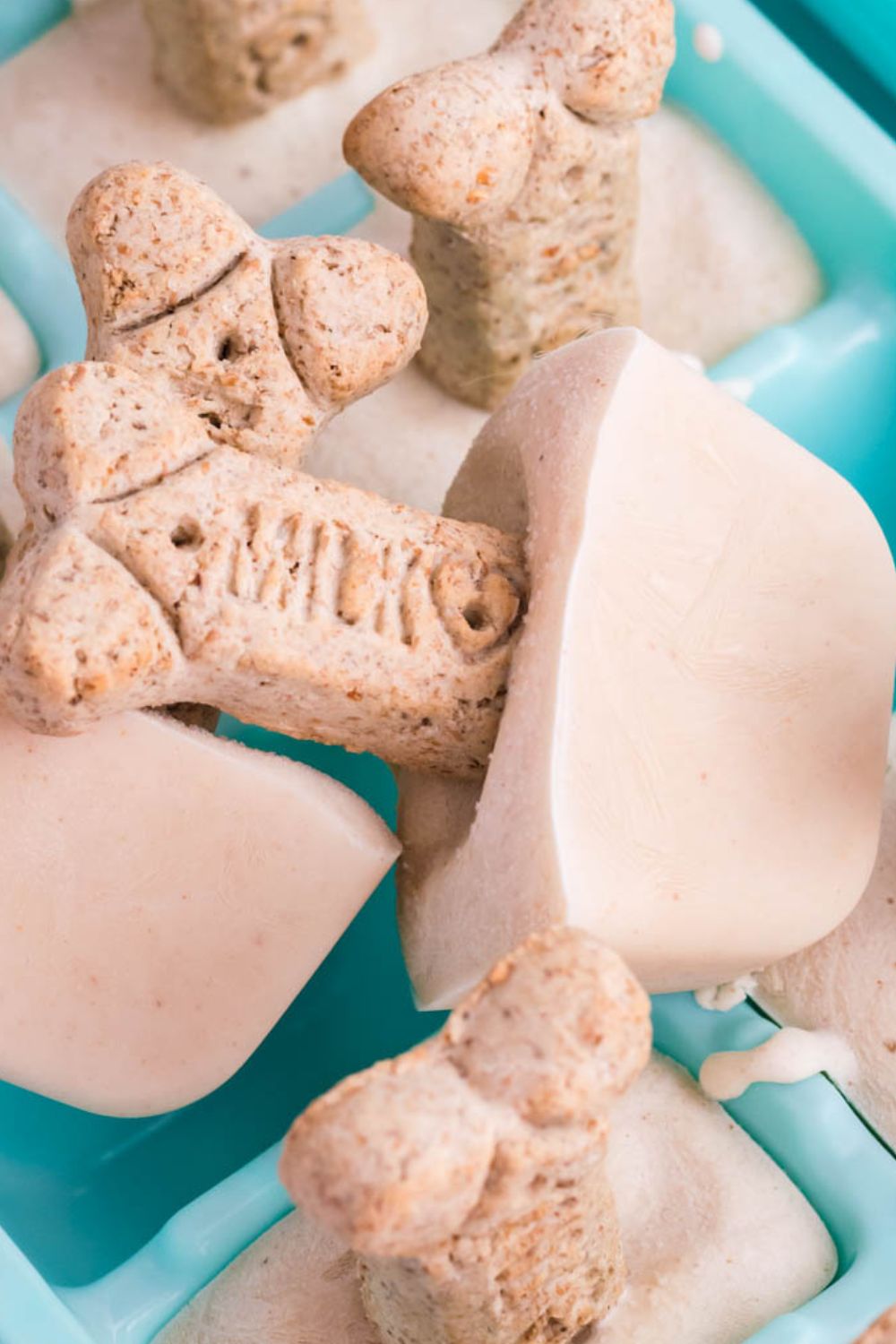 ice cream treats for dogs on tray