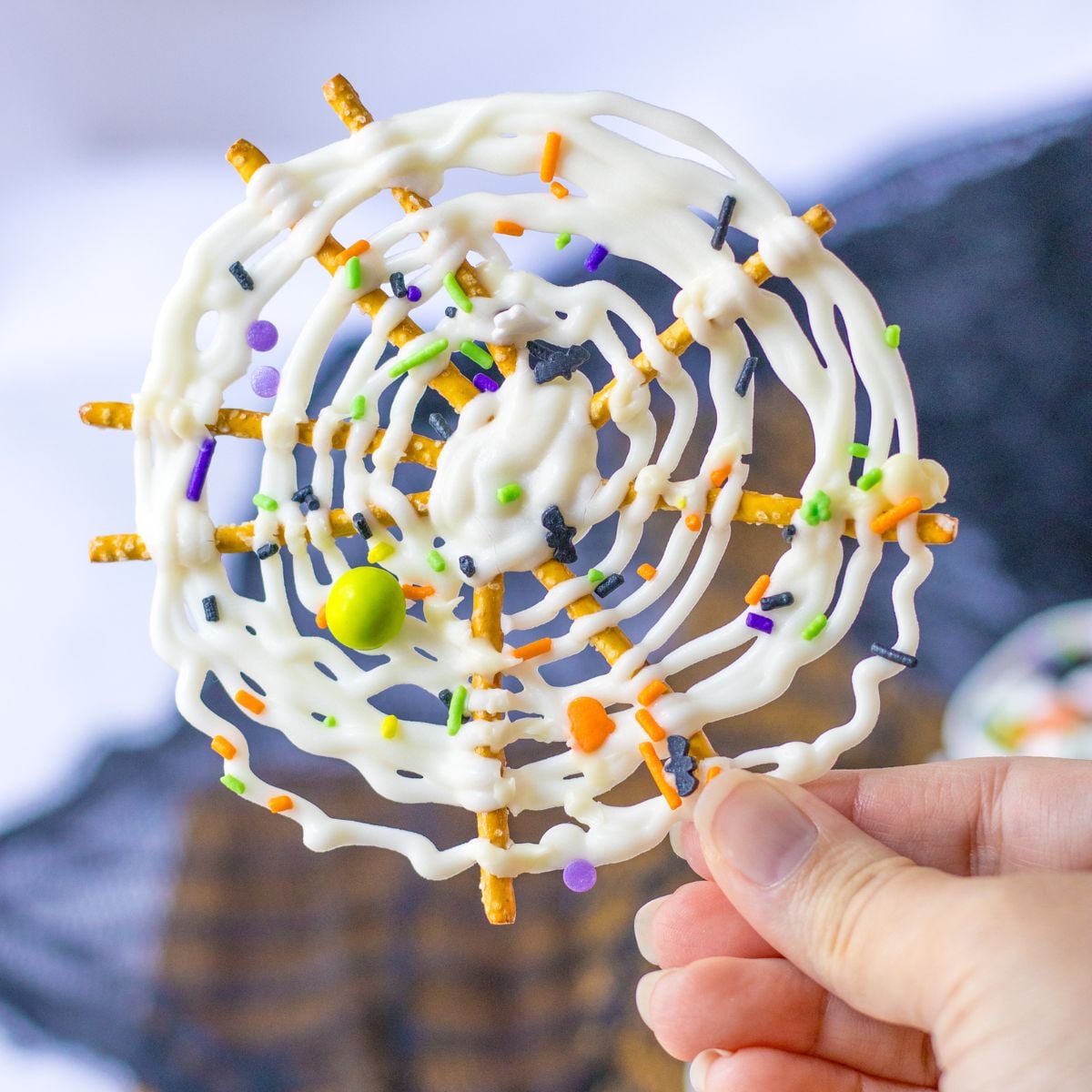 Spider Web Pretzels