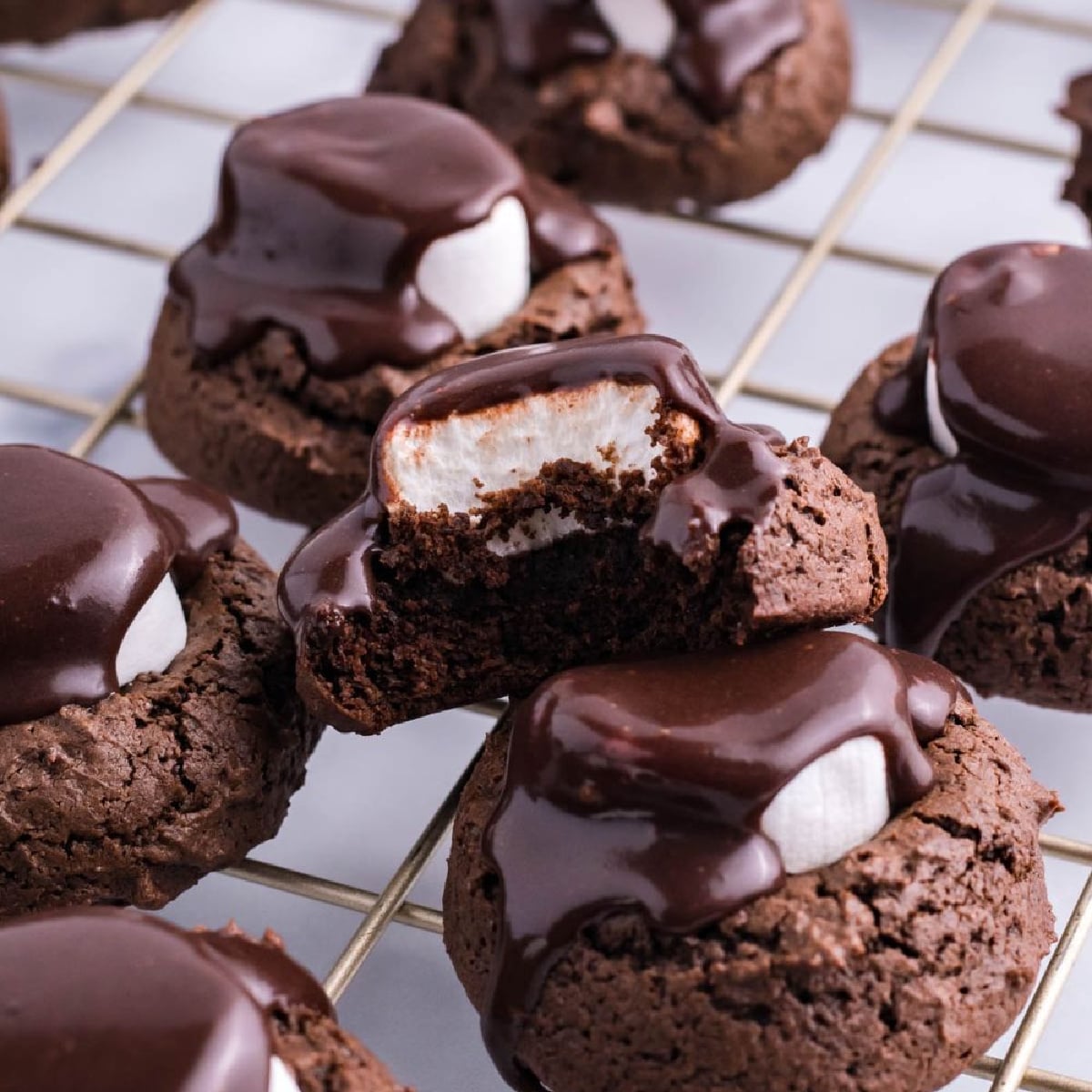 Chocolate Covered Marshmallow Cookies