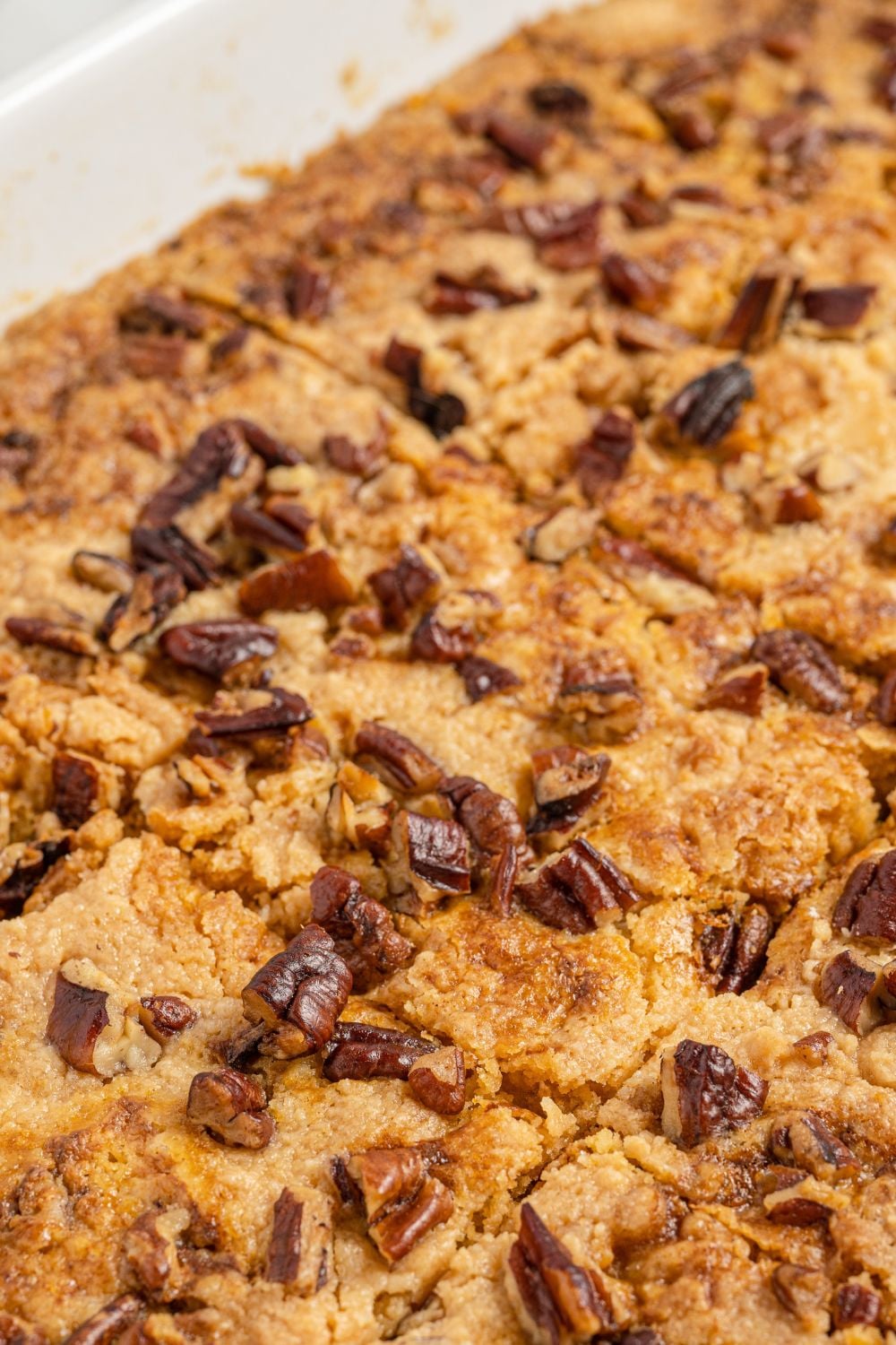 pumpkin cake in a pan