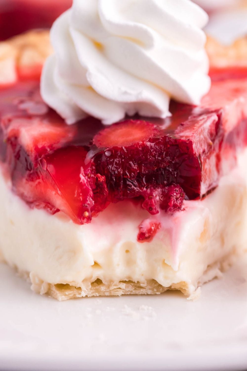 slice of pie with a bite taken out