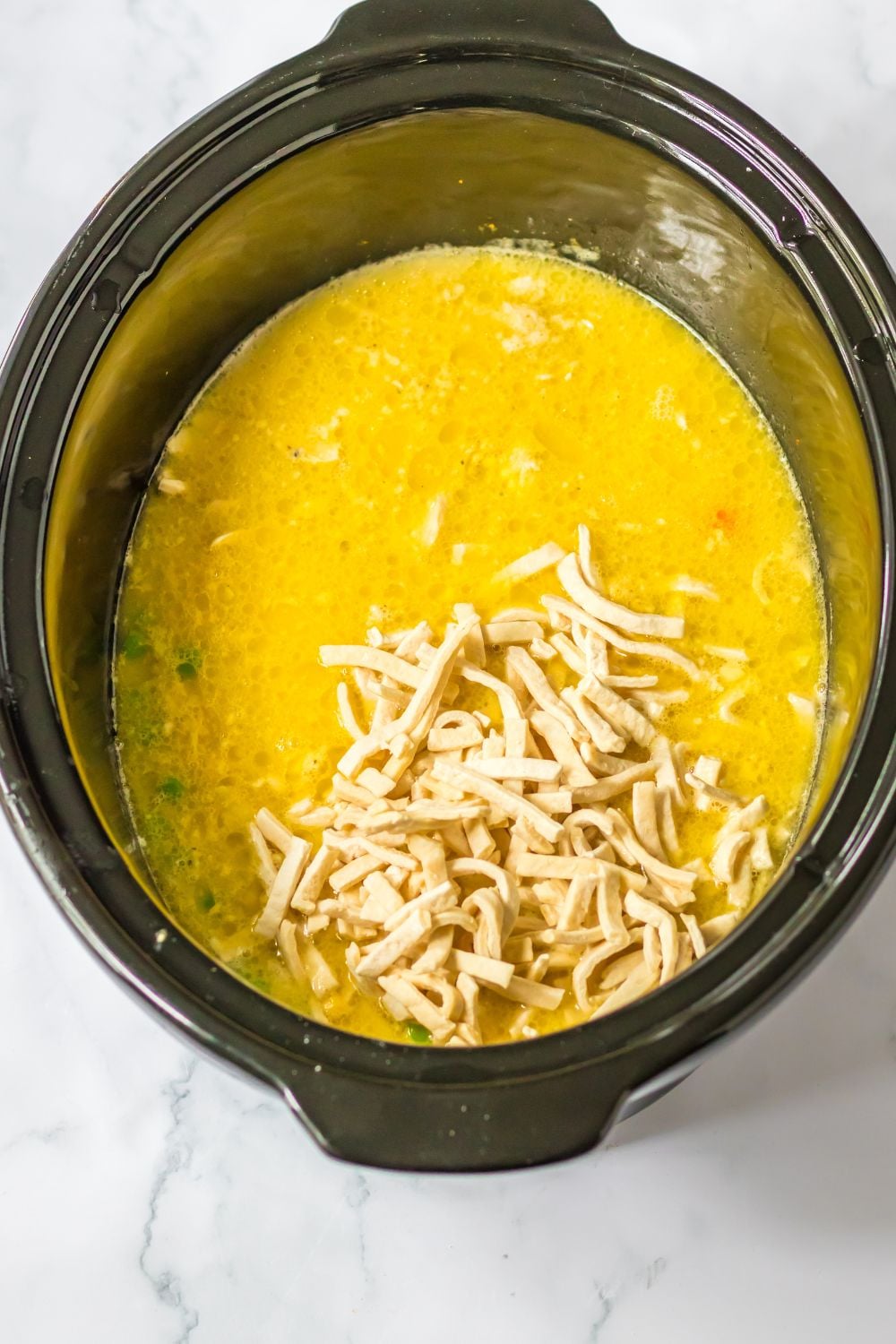 noodle in a crockpot