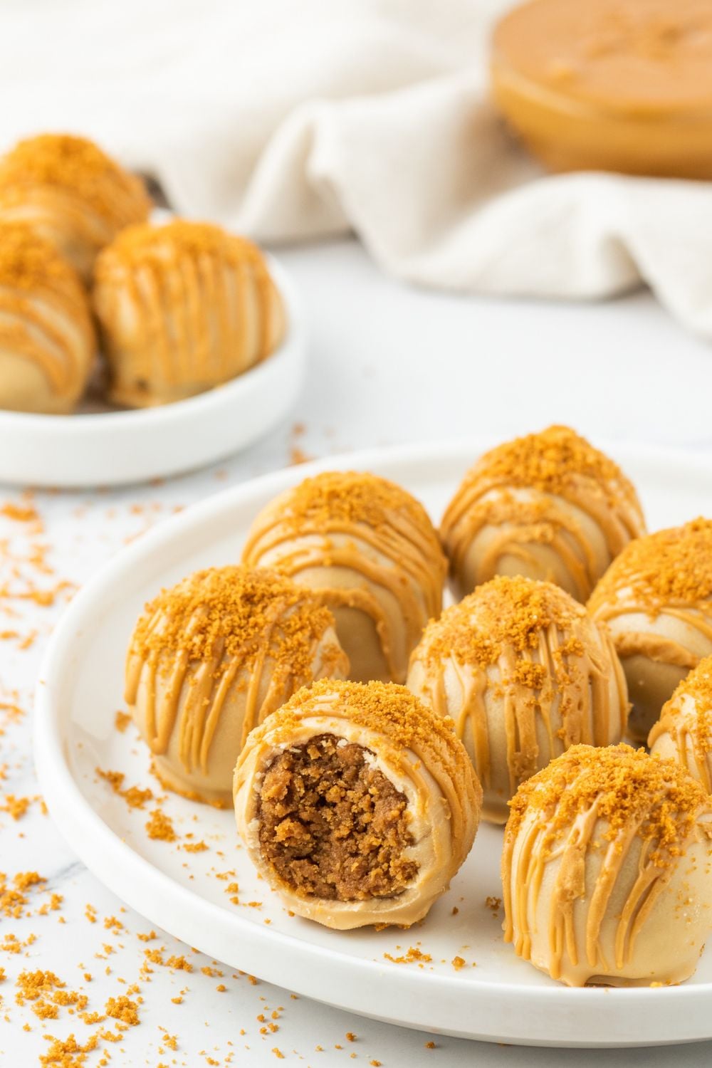 cookie butter treats on a plate