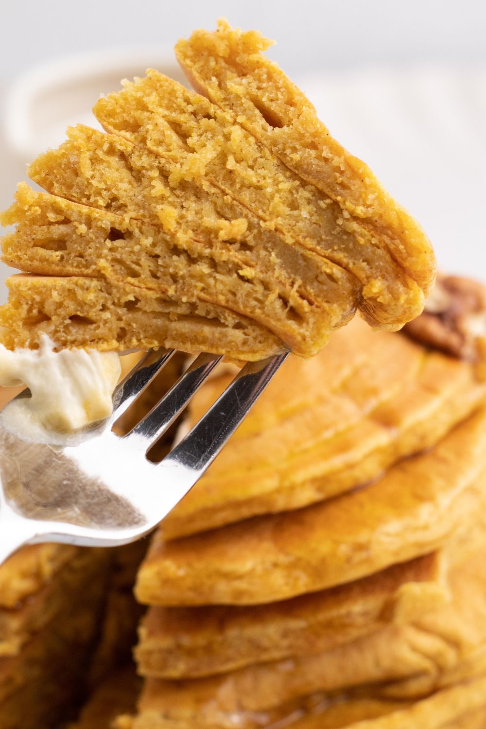 bite of pancakes