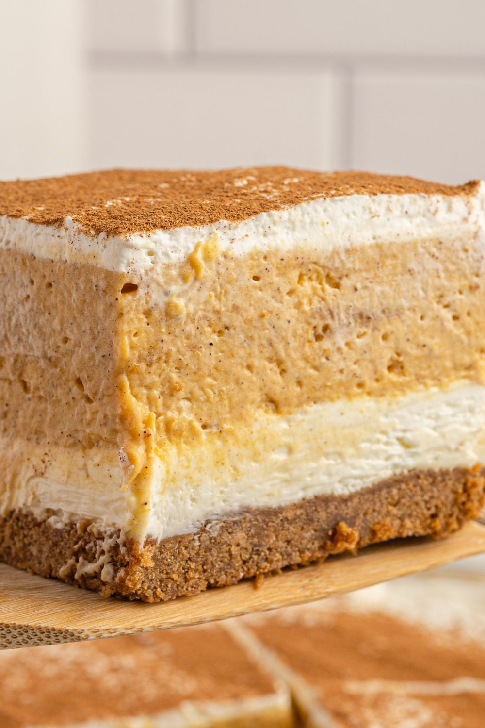 pumpkin delight sliced on plate