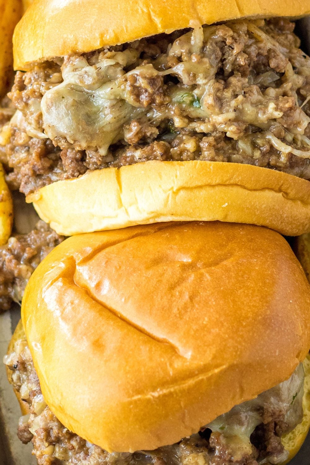 ground beef burgers on table