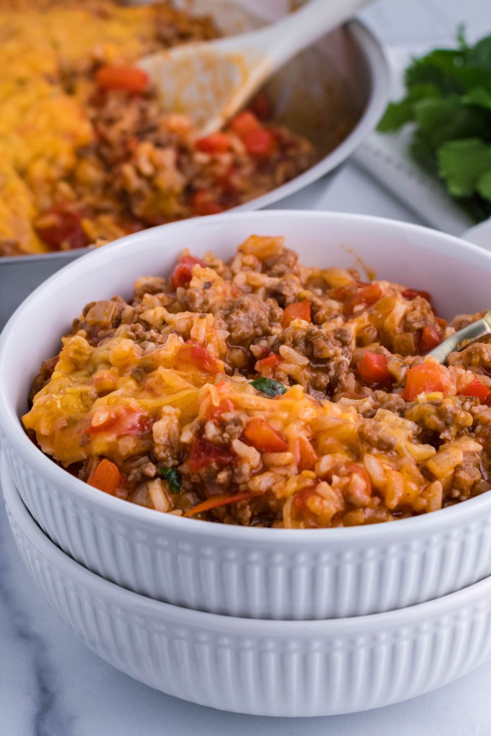 green bell pepper and rice casserole