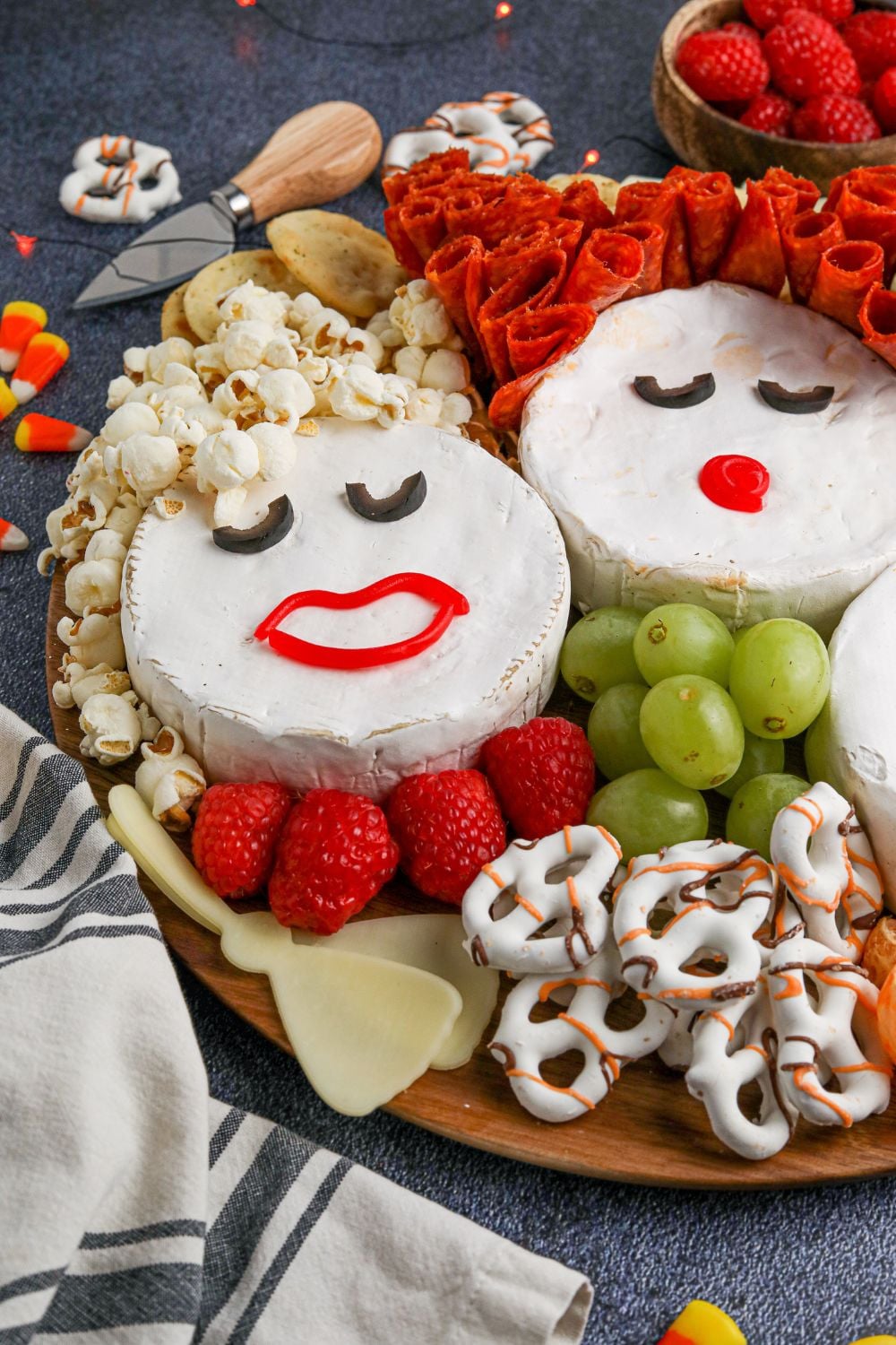 hocus pocus theme snack board on table