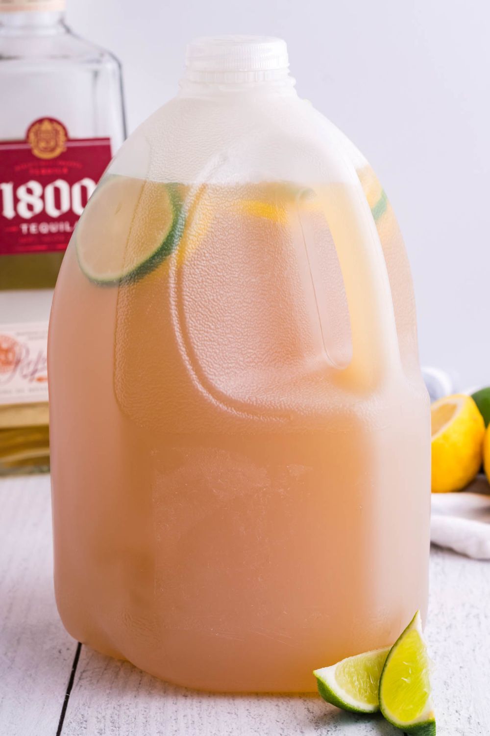 Gallon Margarita in jug on counter