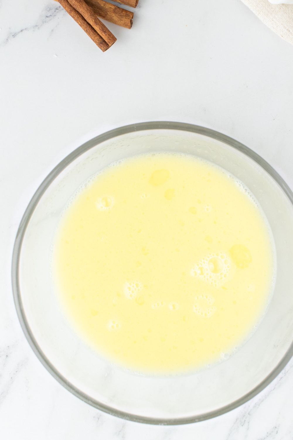 butter mixture in a glass bowl