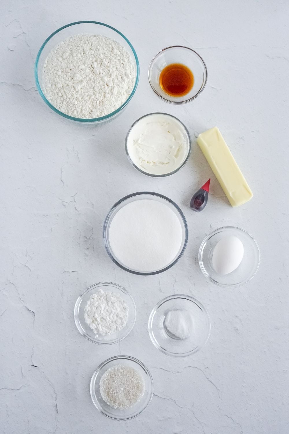 ingredients for candy cane cookies