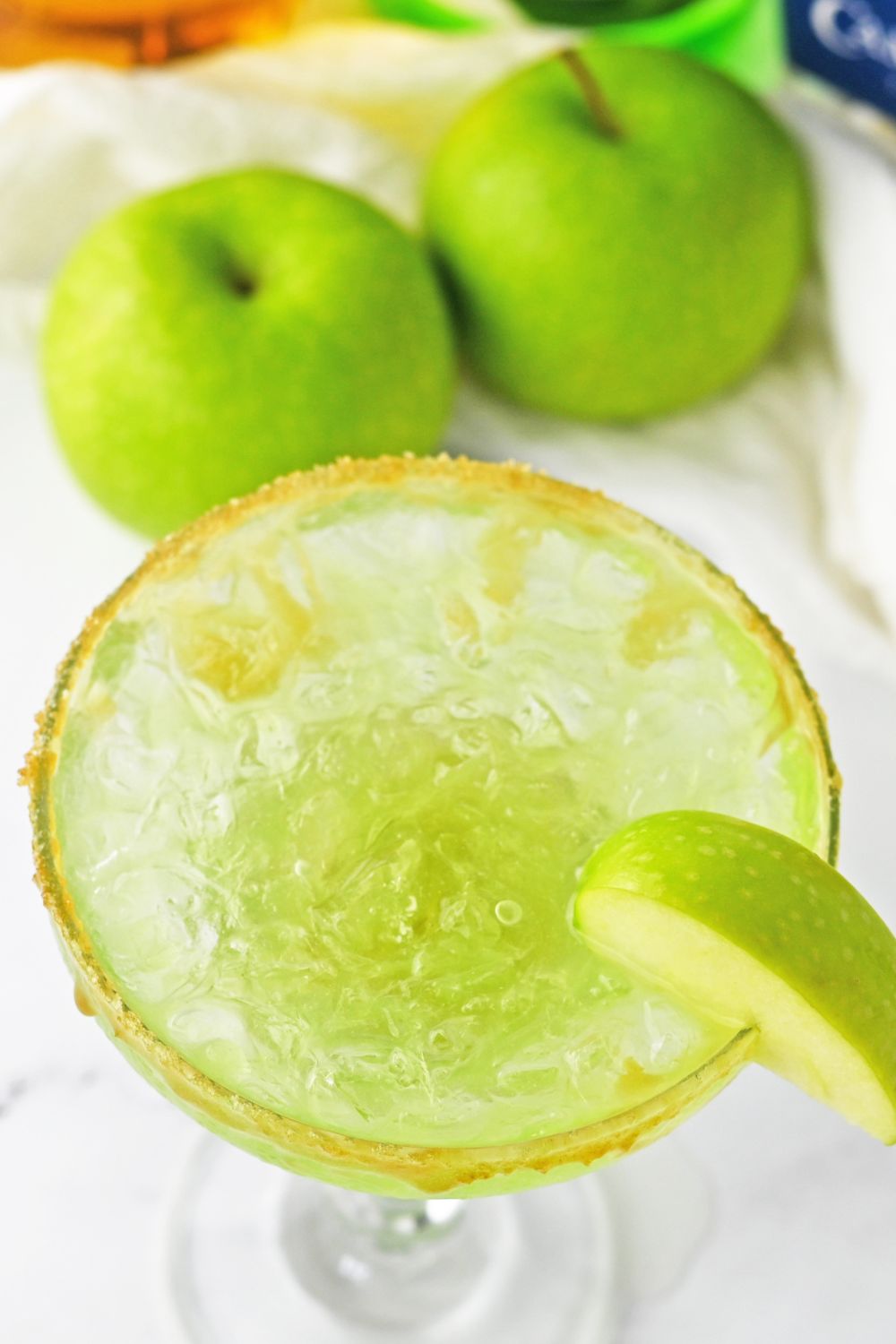 overhead shot of margarita