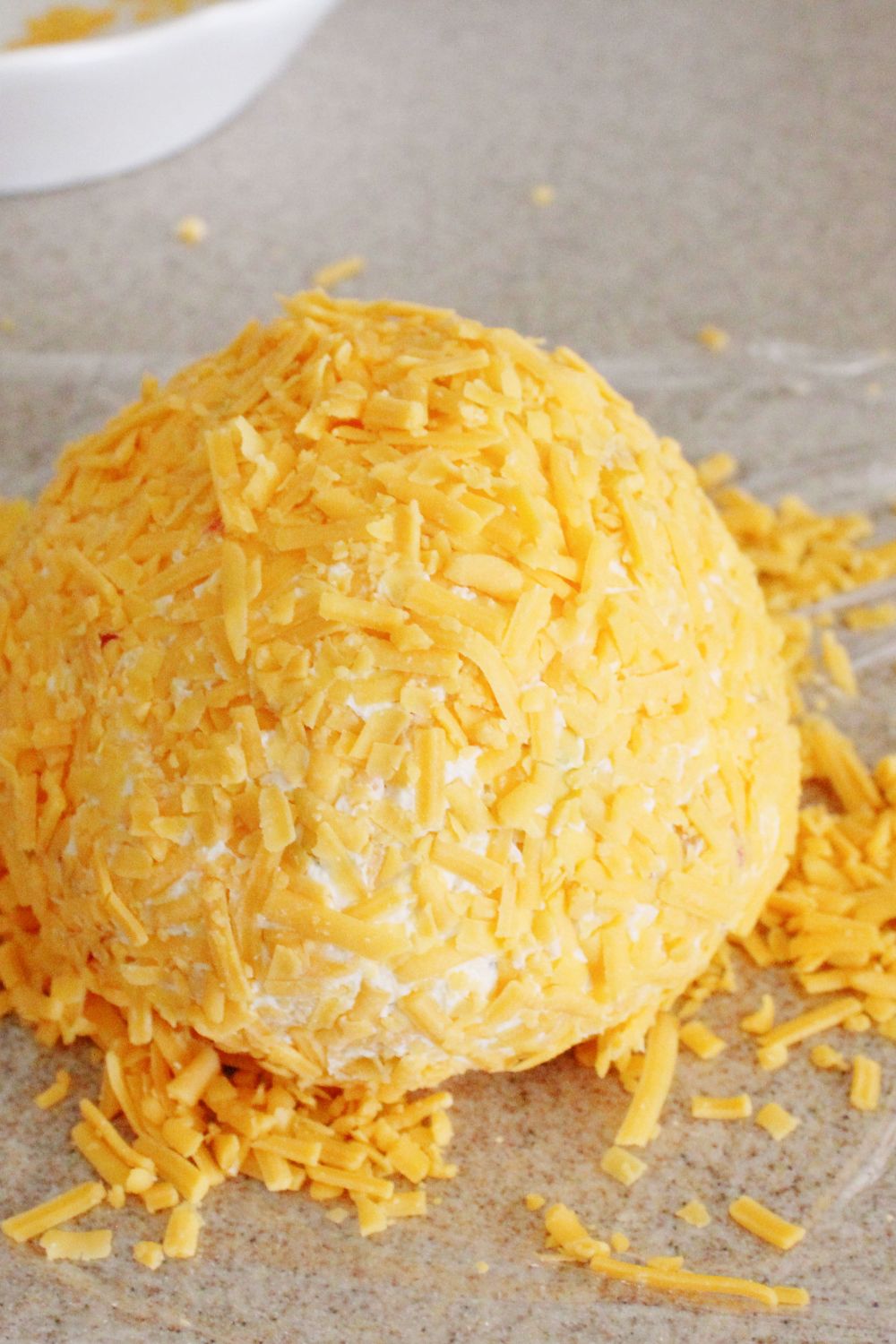 cheese coated cheeseball