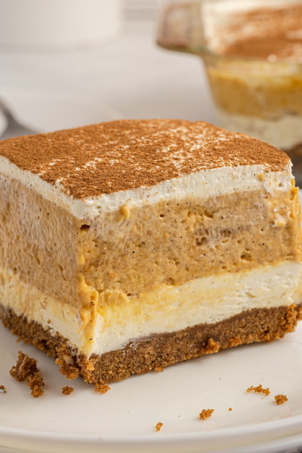 pumpkin dessert on plate
