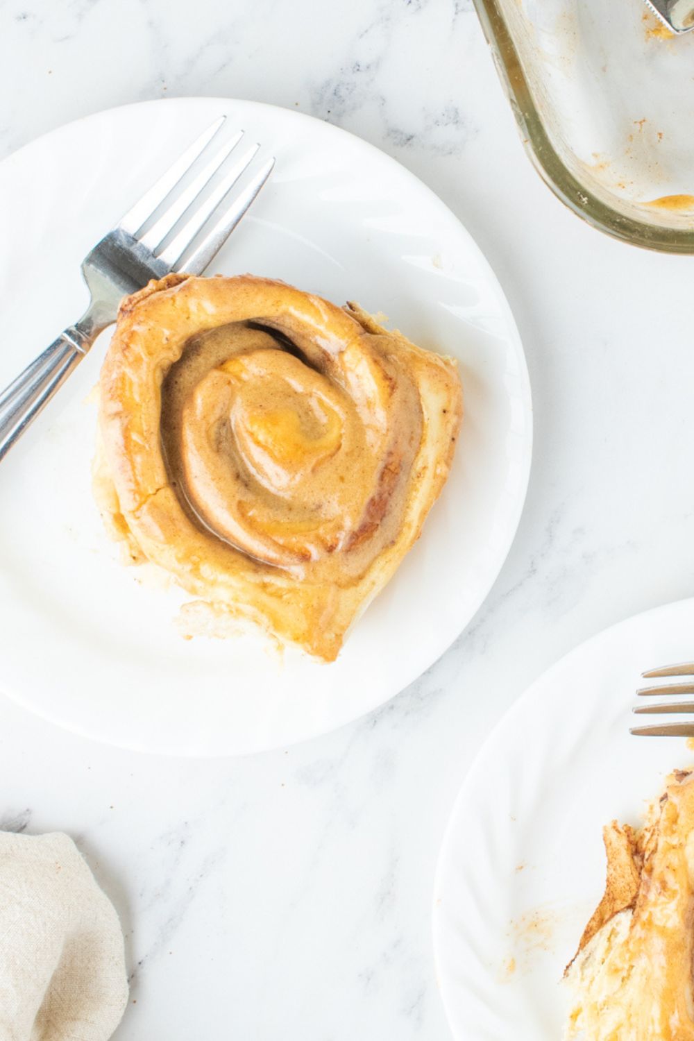 pumpkin rolls on plates