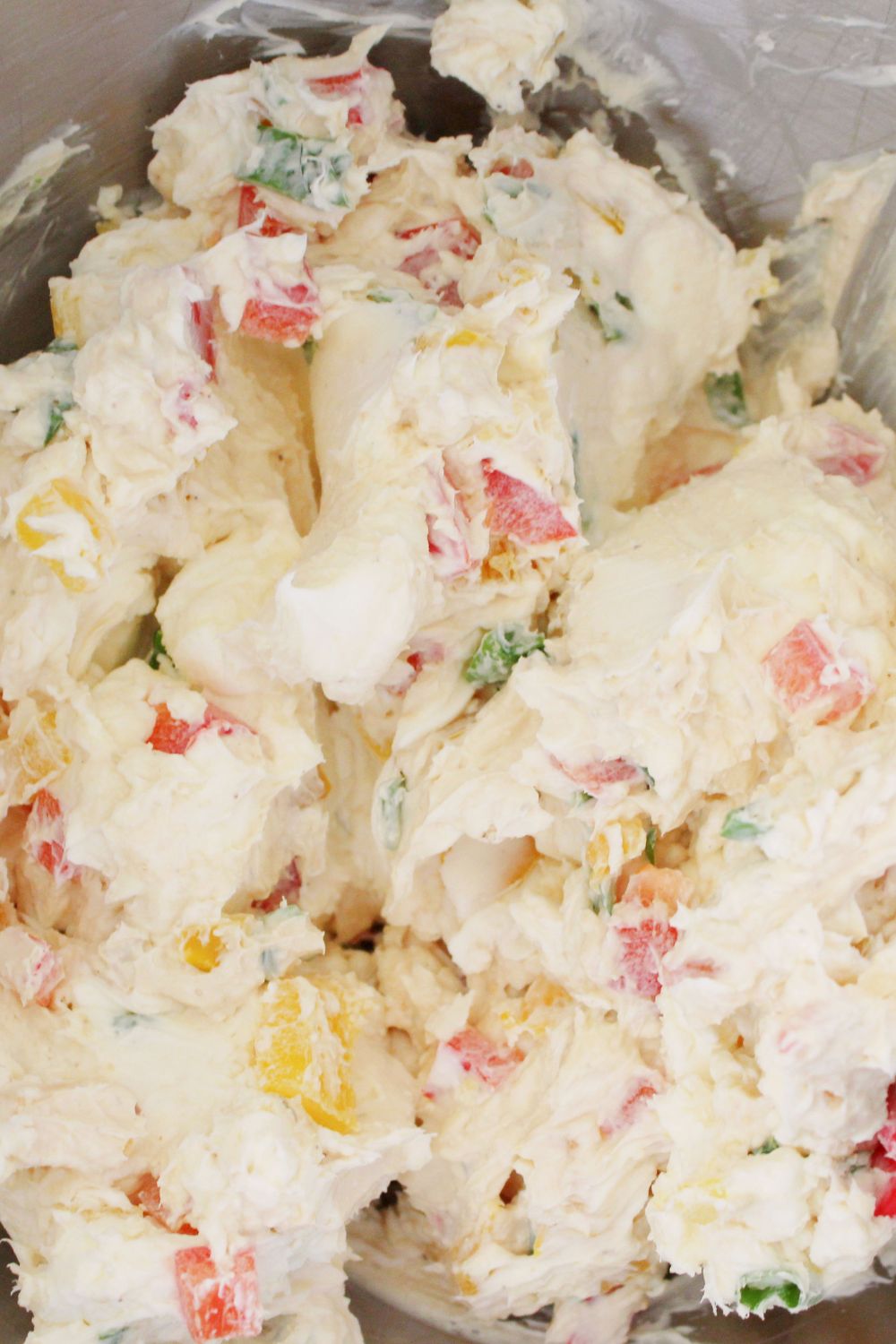 ranch cheeseball mixture in a bowl