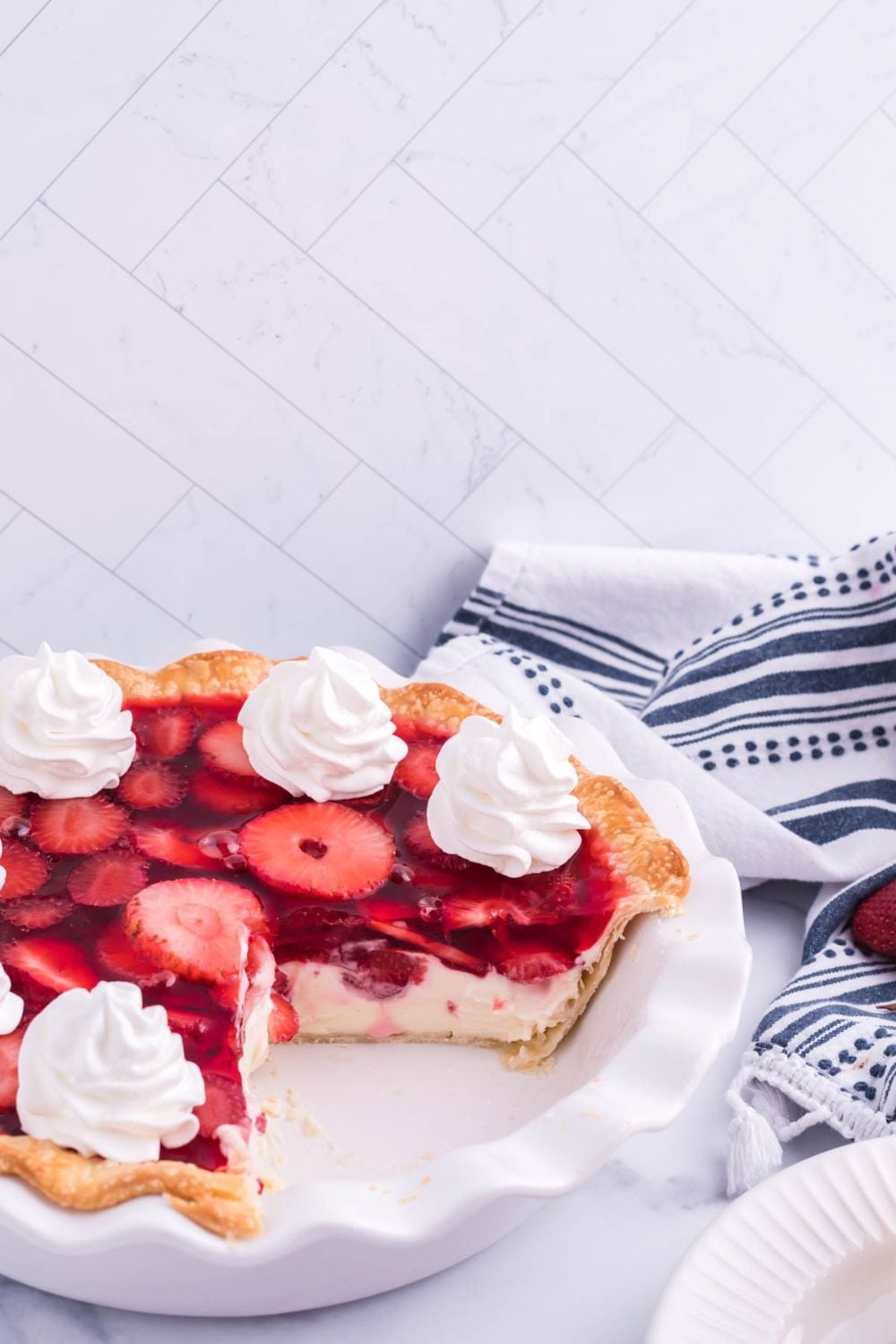 slices of pie out of pan sitting on table