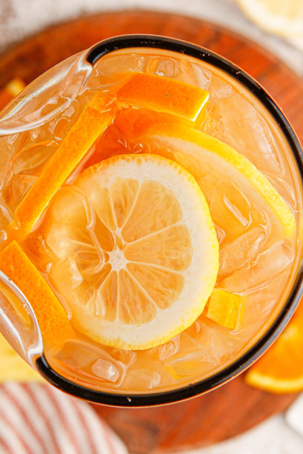 bourbon tea in a pitcher