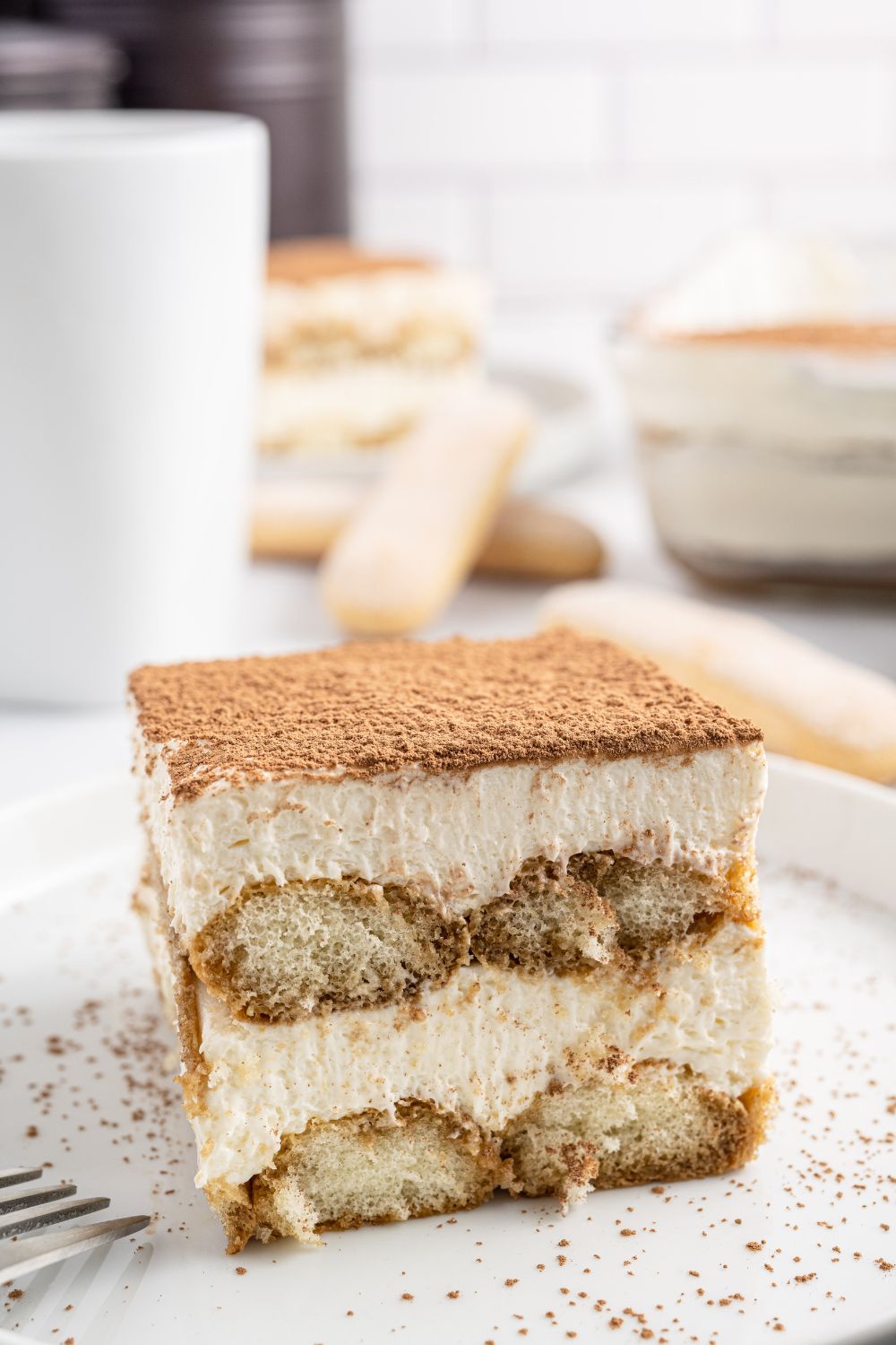 cafe tiramisu on a plate