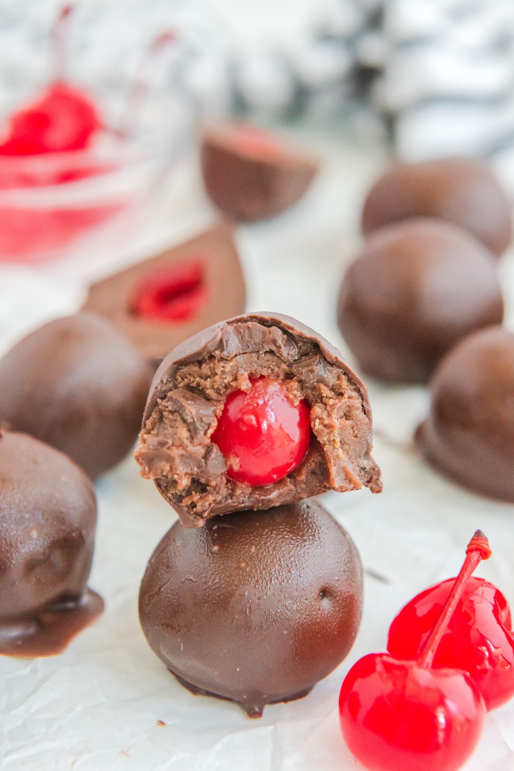Cherry Brownie Bombs