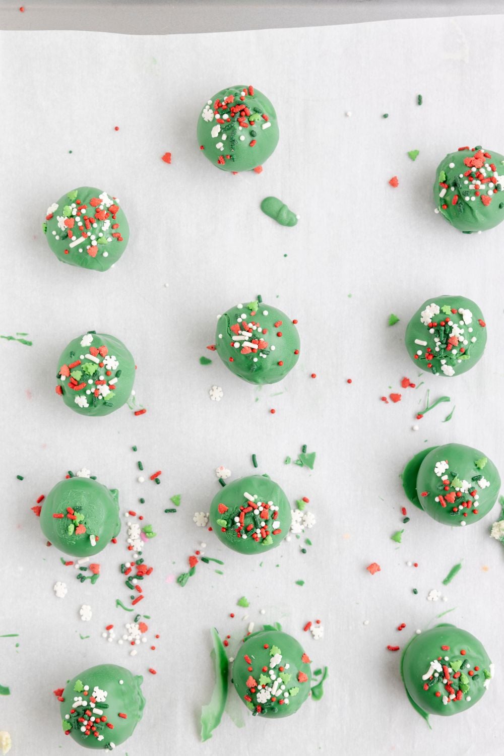 truffles on parchment paper
