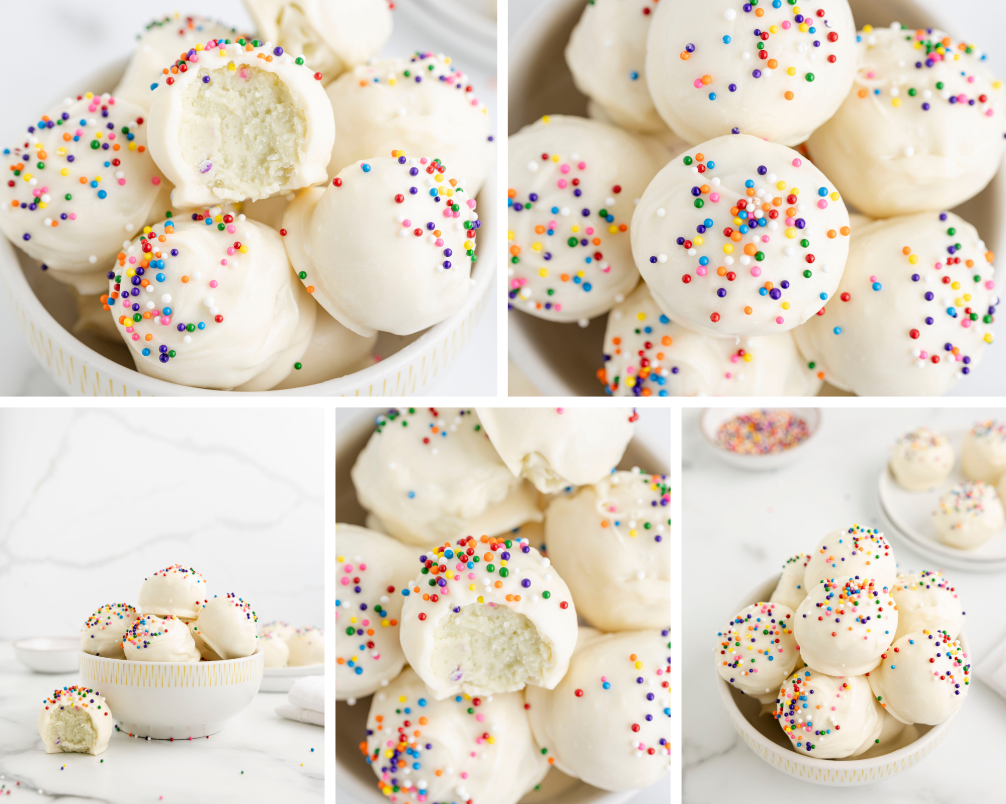cookie truffle collage