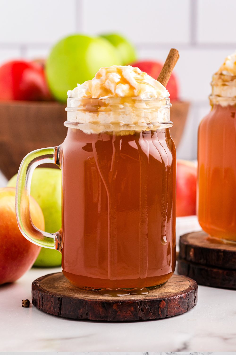 cider in mug on table