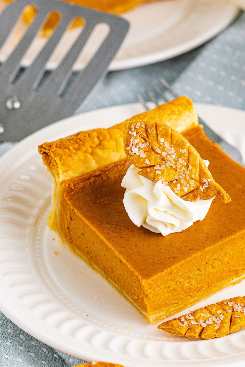 libby's pumpkin pie on plate 