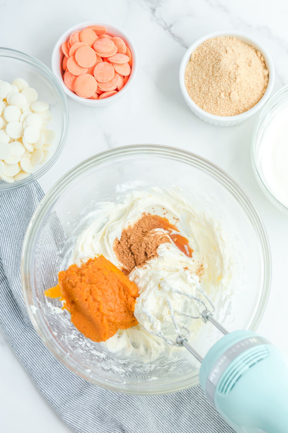 pumpkin puree mixture in a bowl
