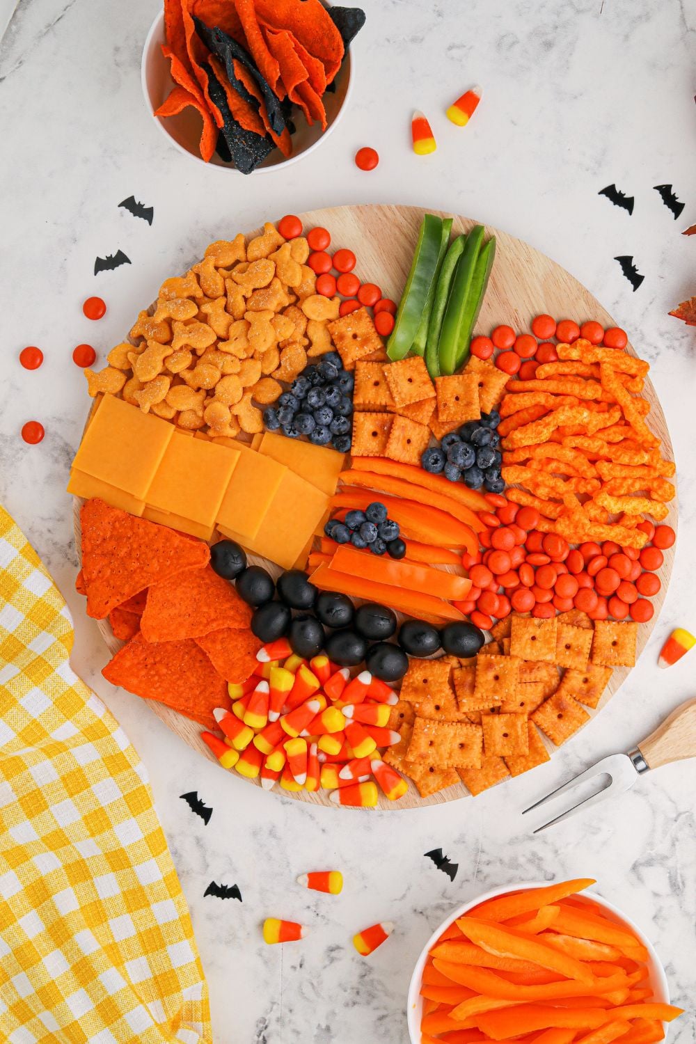 pumpkin veggie tray