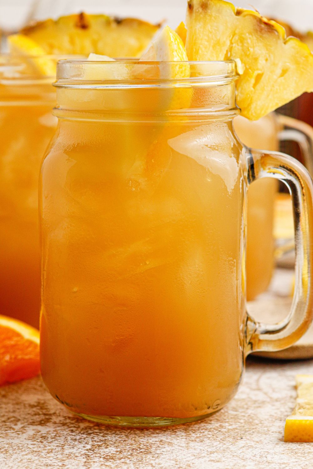 twisted tea with bourbon in glasses