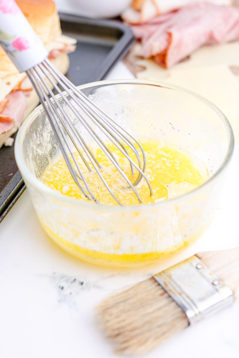 butter mixture in a bowl on table