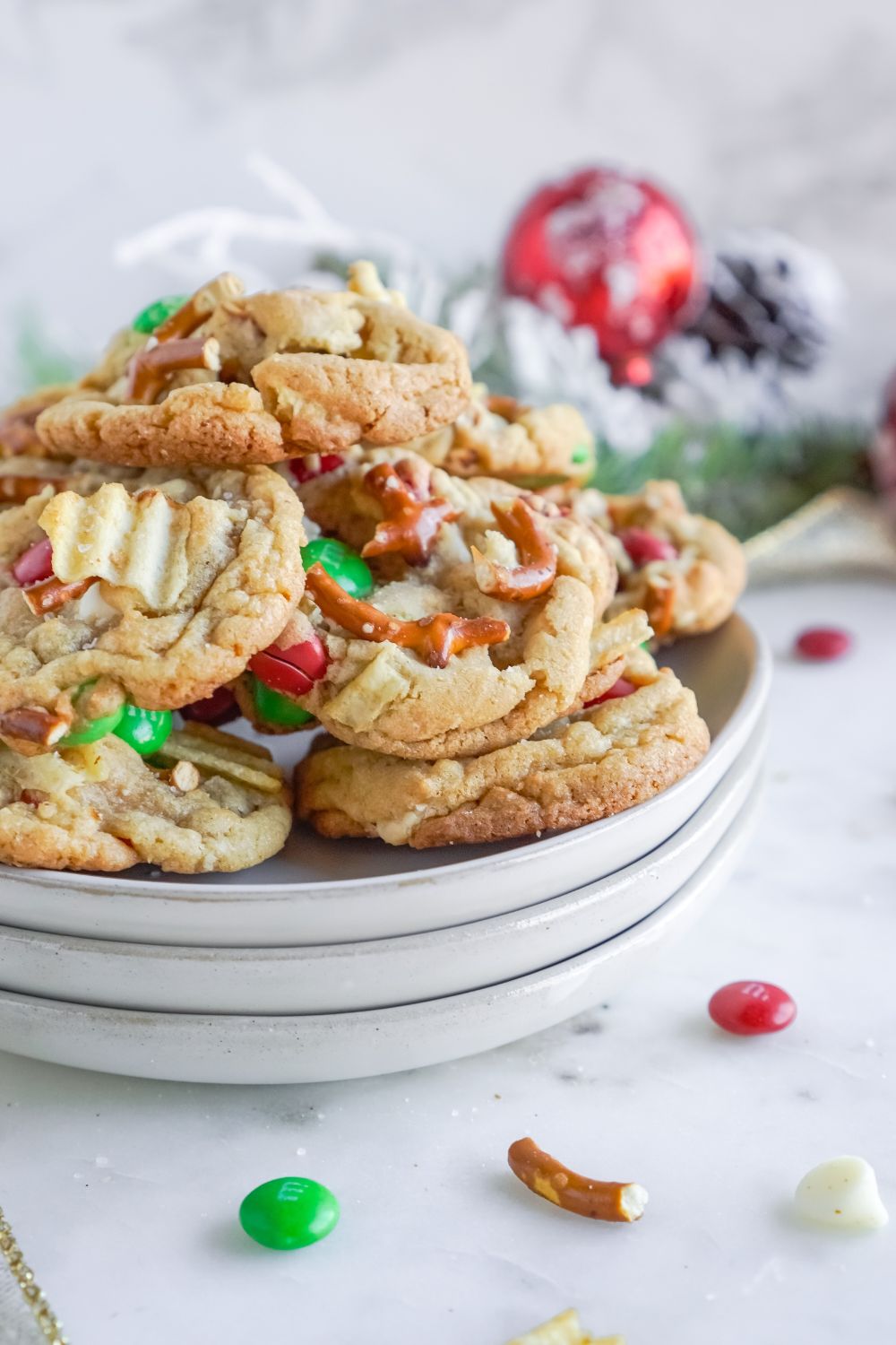 Kitchen Sink Christmas Cookies in a bowl