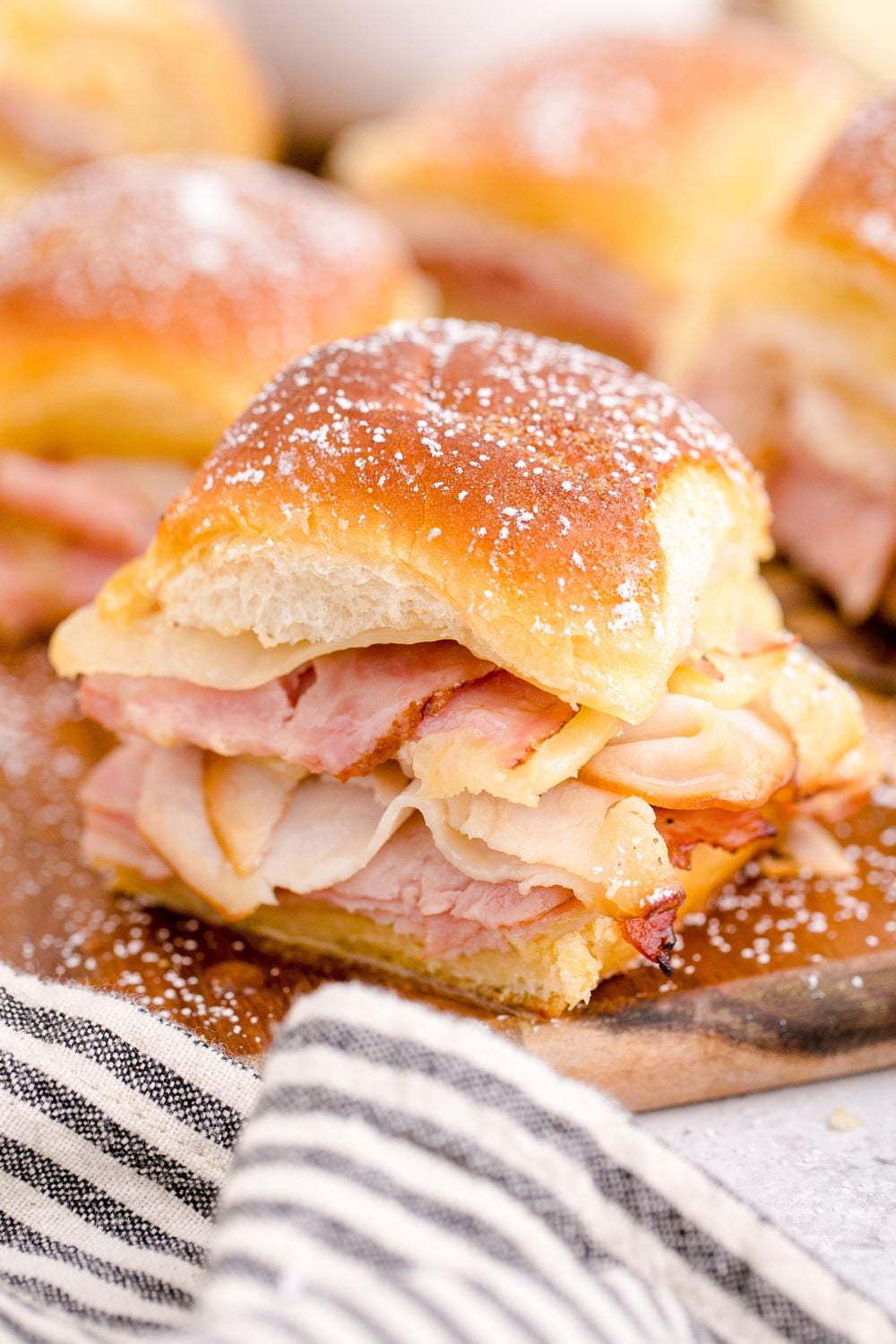 sandwich sliders on table