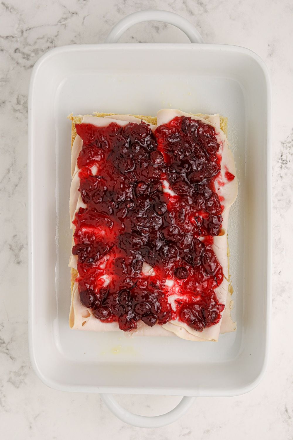 cranberry sauce on rolls