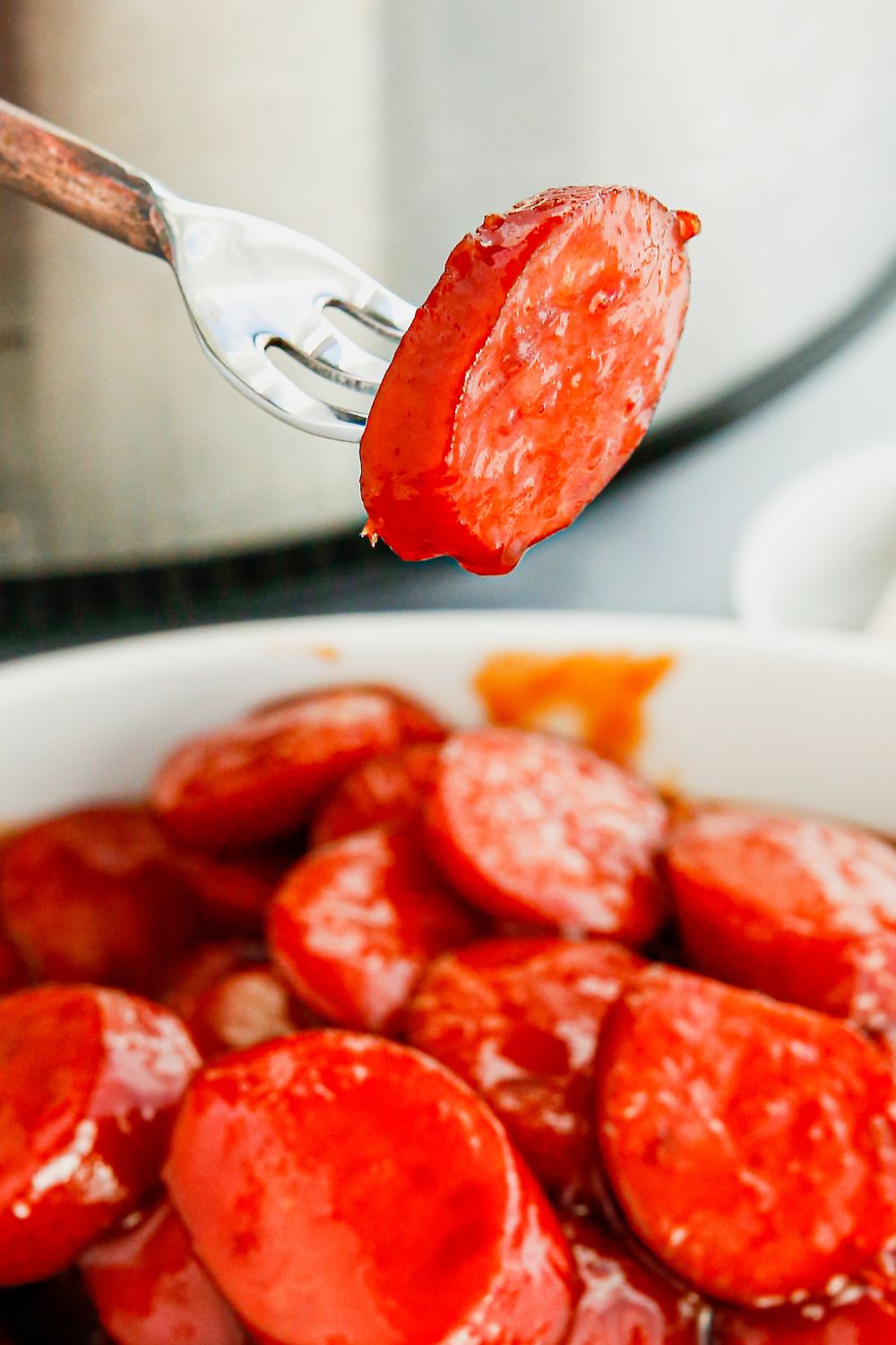 bowl full of kielbasa