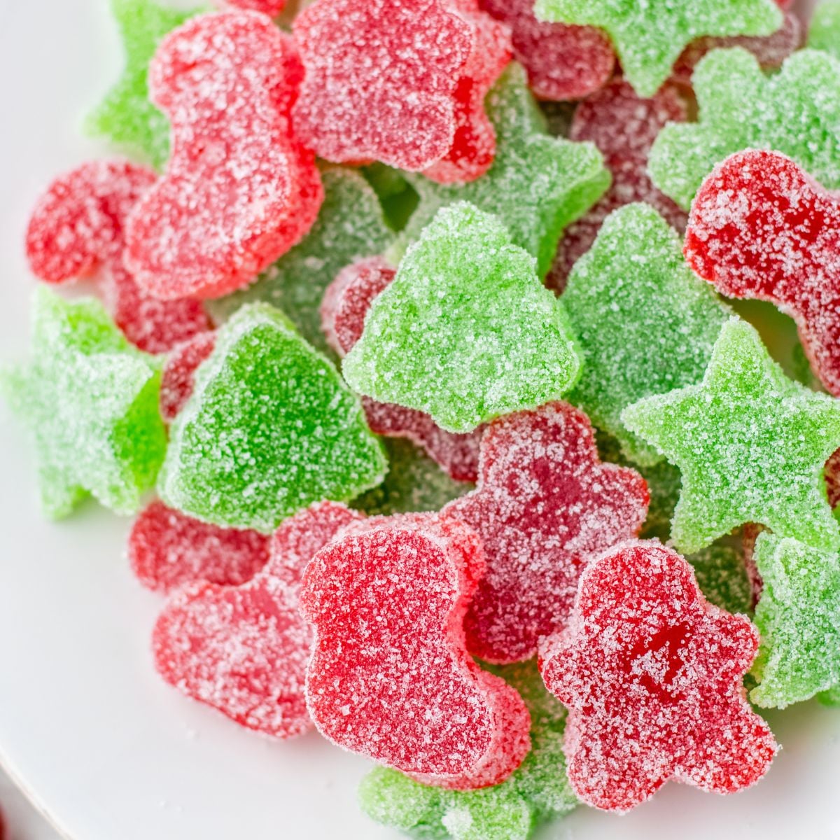 Christmas Gumdrops on a plate 