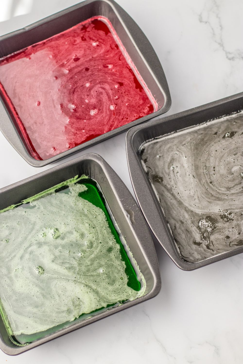 jello in 8x8 size pans 