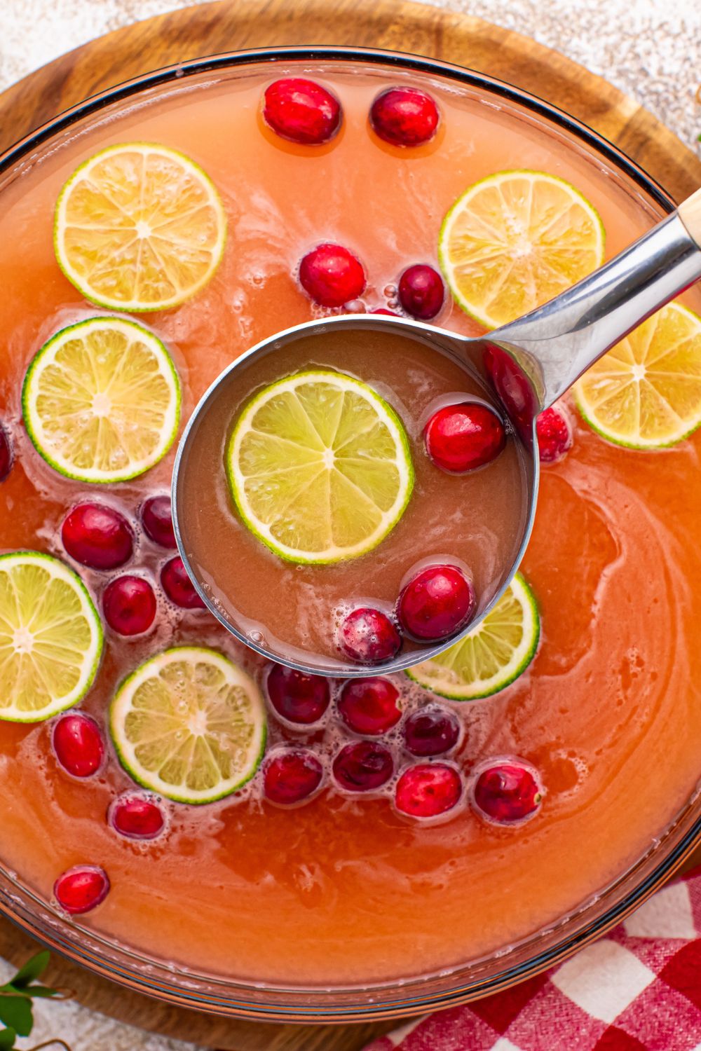 Christmas punch in a bowl