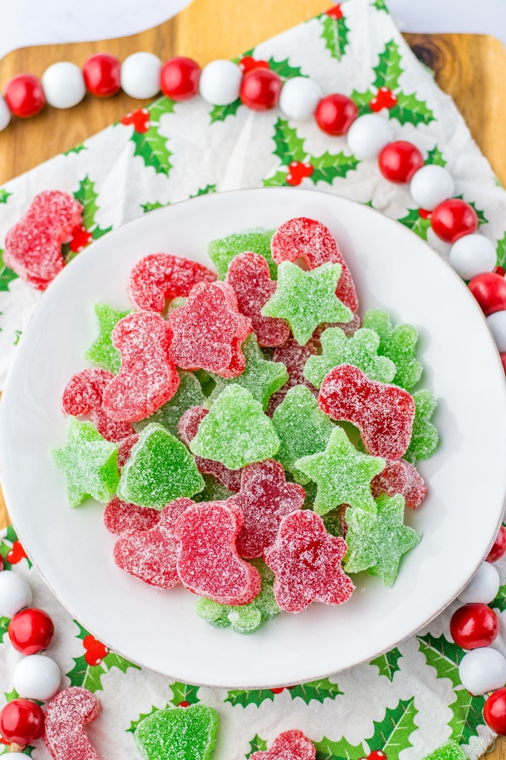 Christmas Gumdrops on plate 