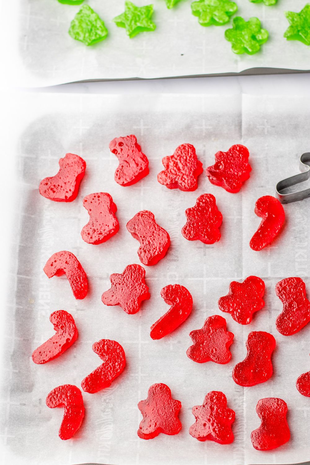 cookie cutter homemade gummies on table 