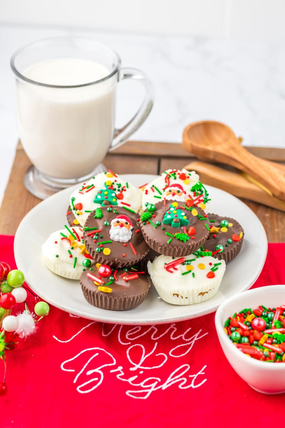 peanut butter cups on a plate