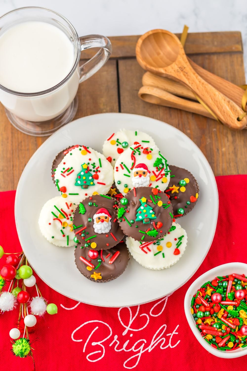 homemade peanut butter cups on plate