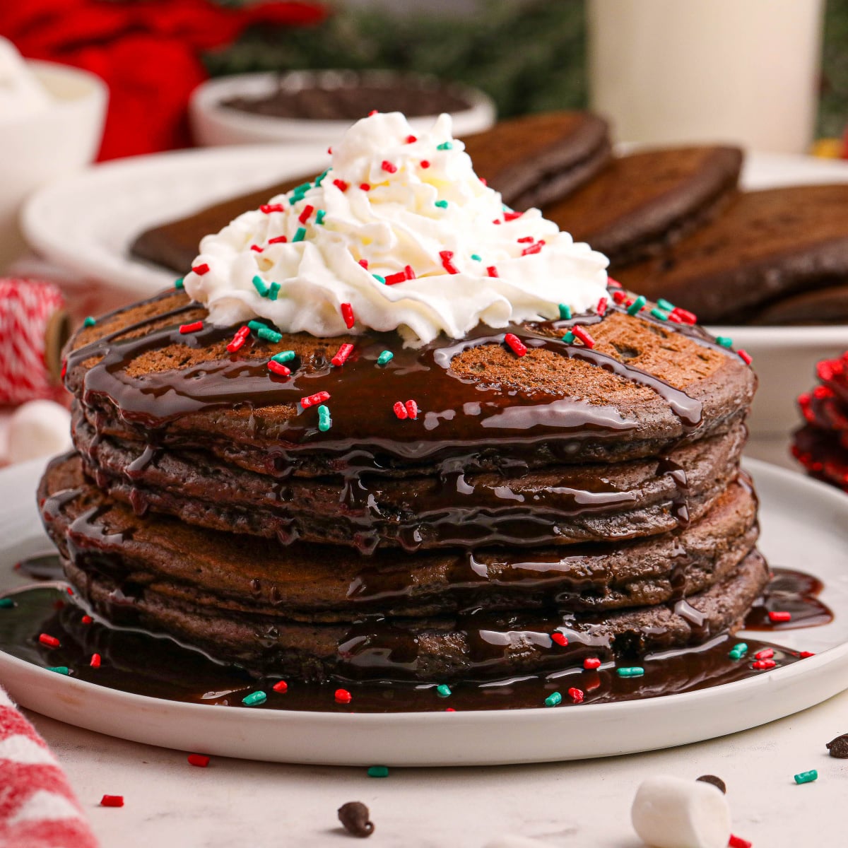 Hot Chocolate Pancakes
