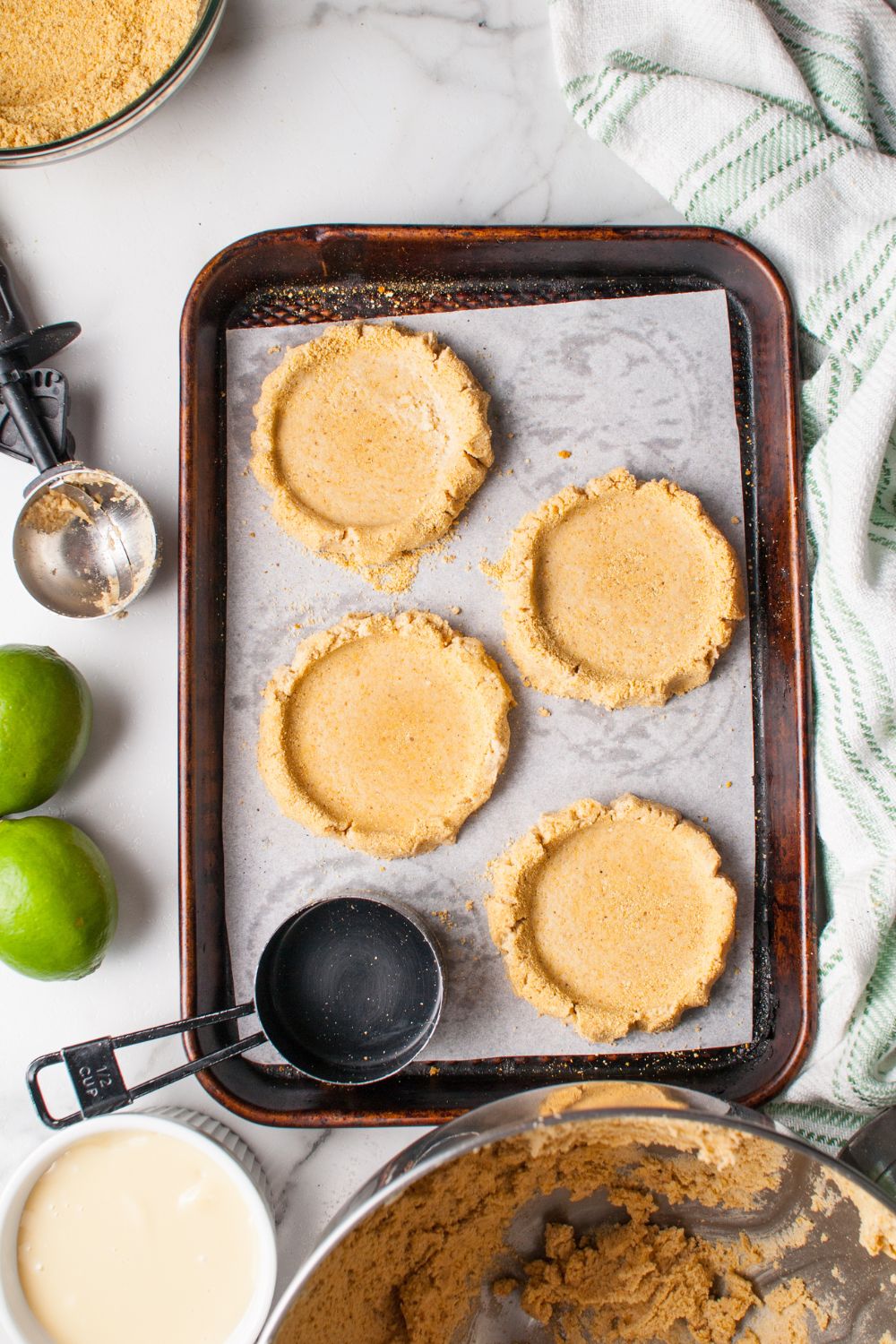 Crumbl Key Lime Pie Cookie shells