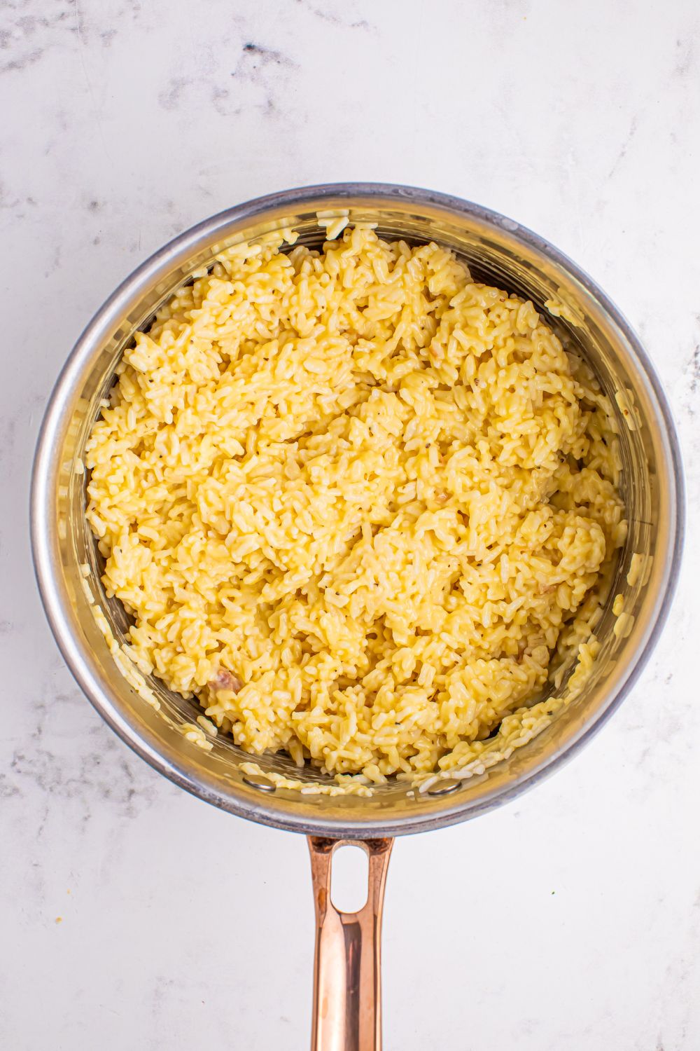 Souper Rice cooked in a saucepan on the table
