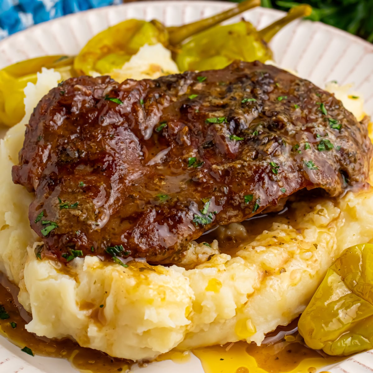 Slow Cooker Mississippi Ribeye Steaks