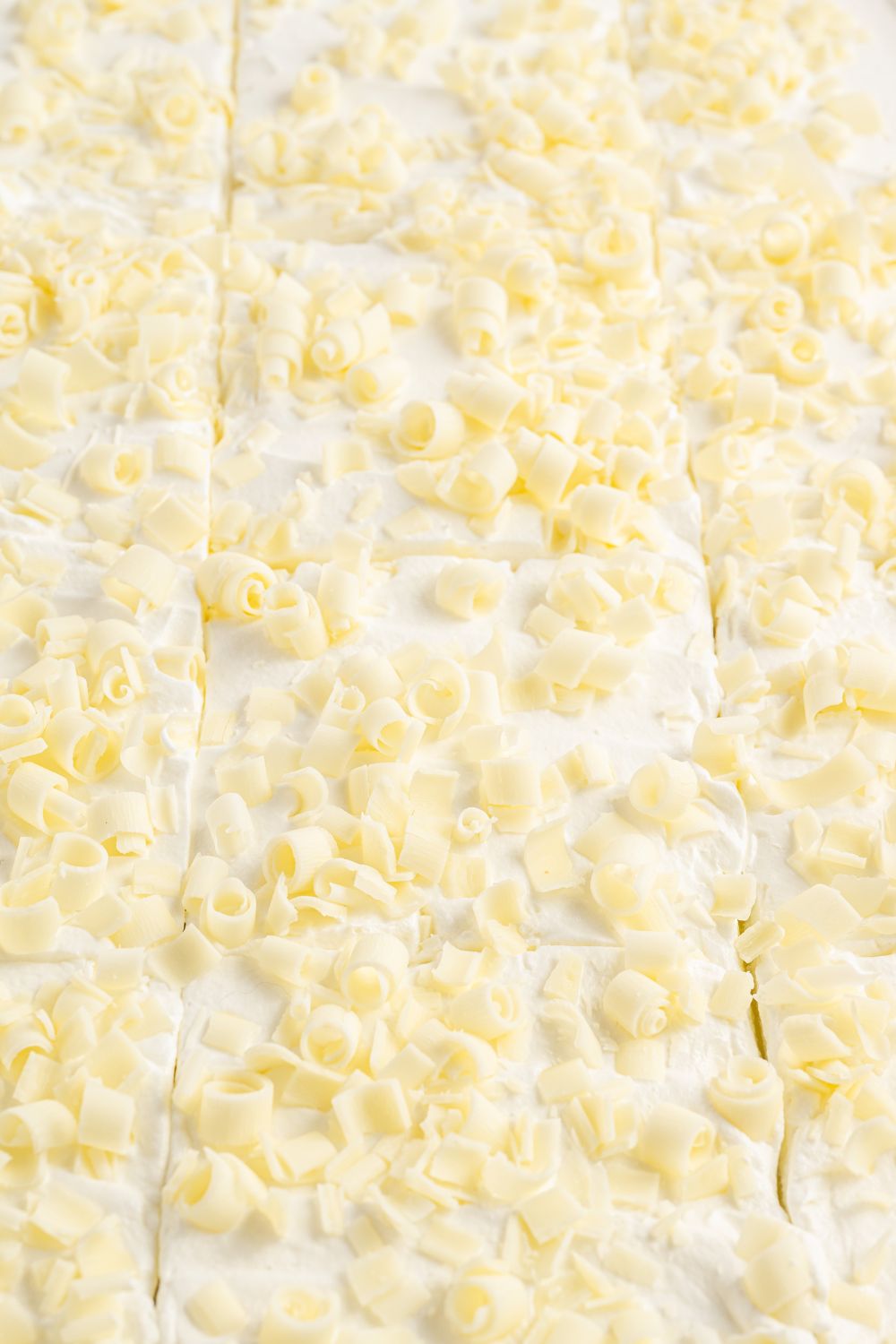 Lemon Blueberry Lush close up in a 9x13 pan