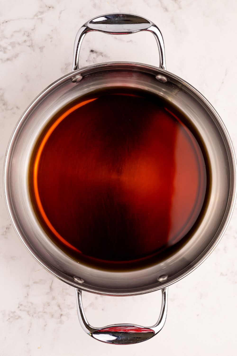 Dr. Pepper in a metal pan on table