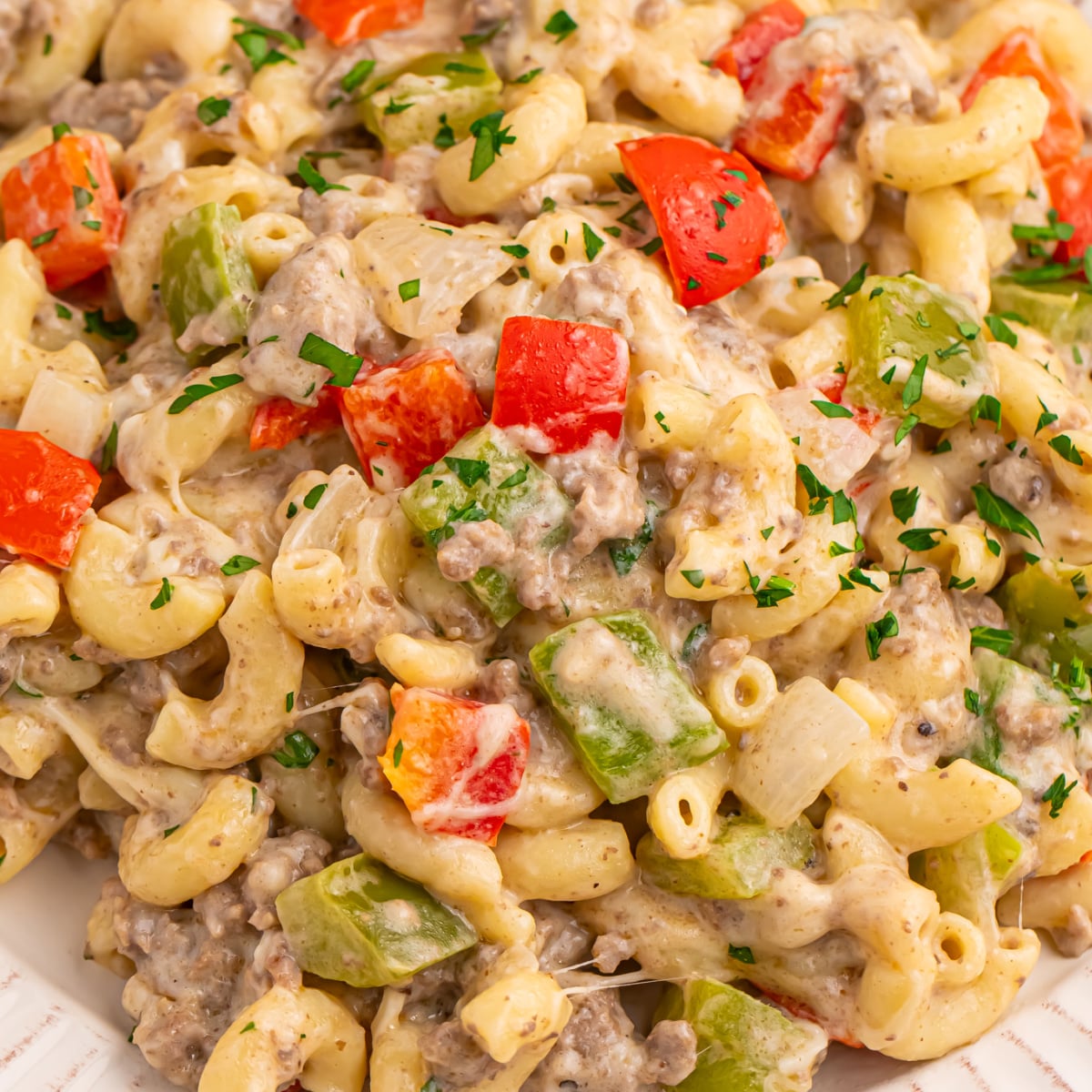 Philly Cheesesteak Pasta